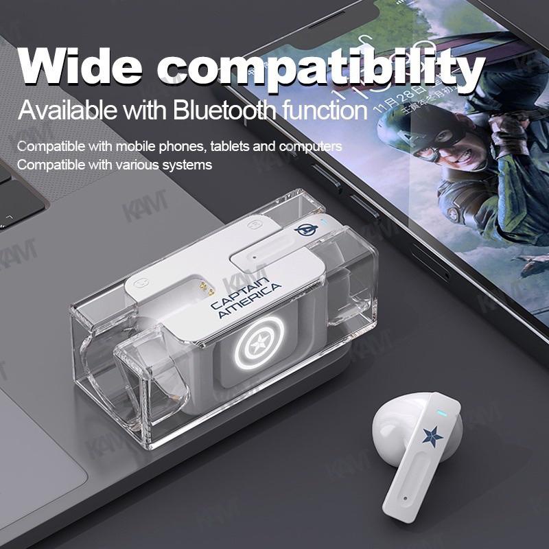 Tai Nghe Marvel MV03 TWS Tai Nghe Disney Bluetooth 5.3 Cảm ứng thông minh, Hàng chuẩn chất lượng cao