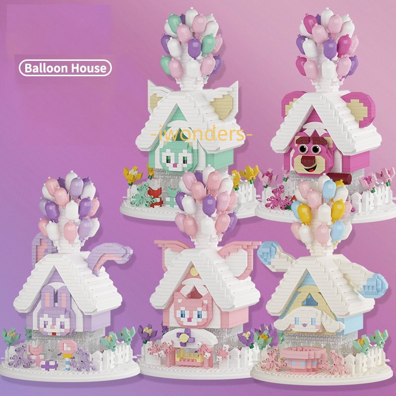 Bộ Đồ Chơi Lắp Ráp Ngôi Nhà Bong Bóng Nano StellaLou Lotso Linaell