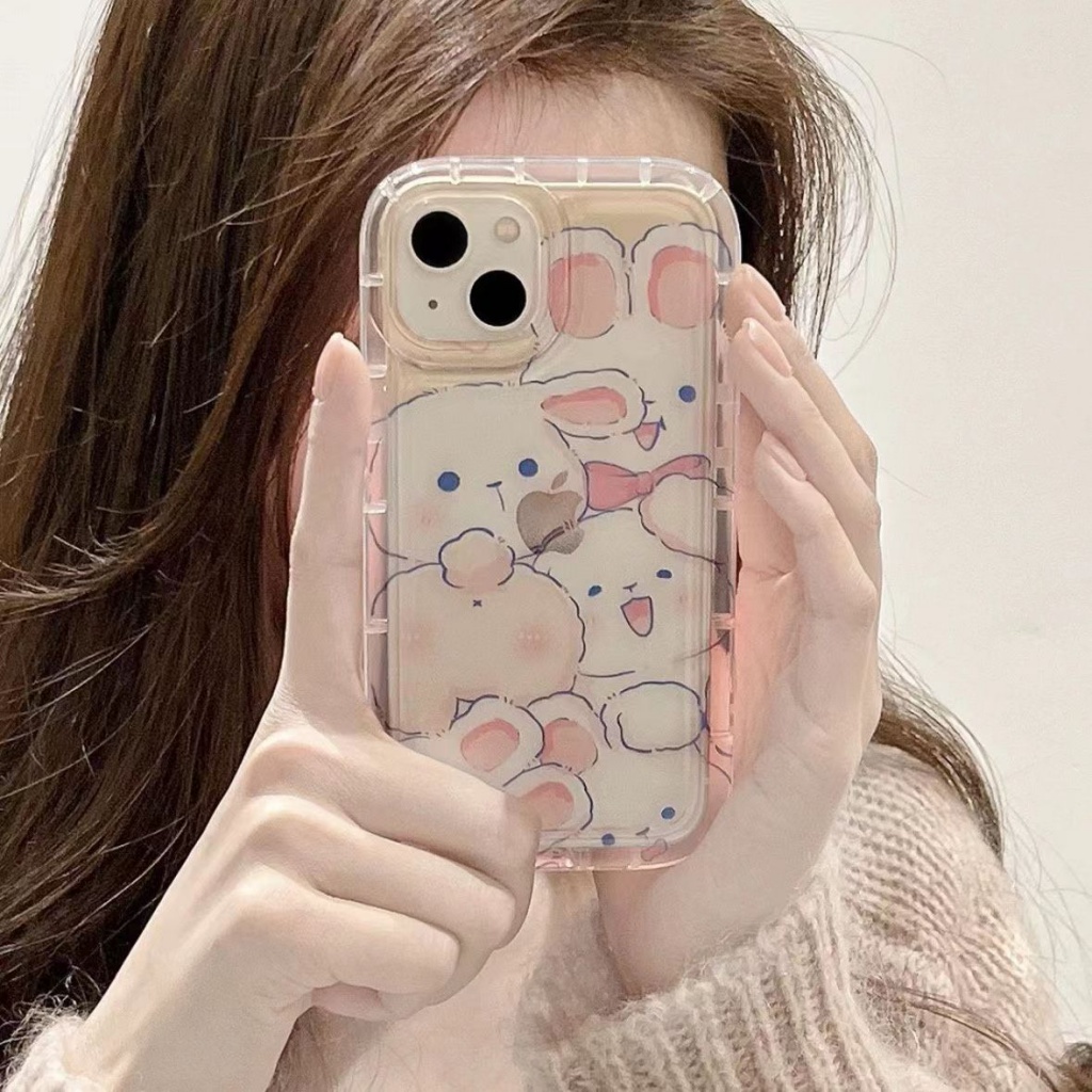 ✅Ốp Điện Thoại Trong Suốt Chống Sốc Hình Thỏ Dễ Thương Cho iPhone 14 / 13pronax 12 / 11 xr / xs 7 / 8Plus 1ABP