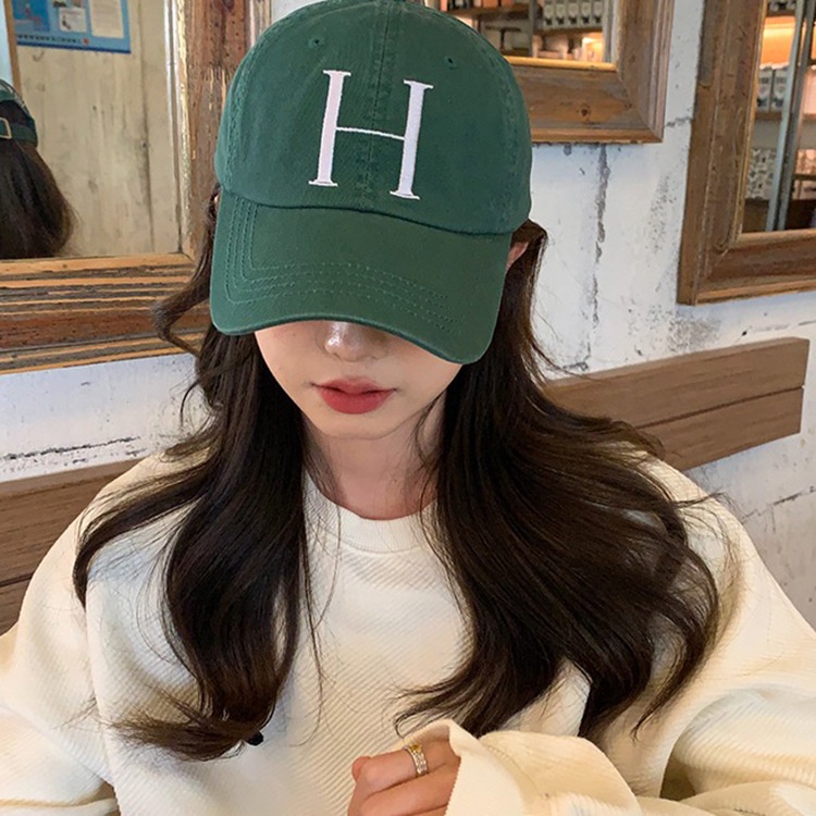 Mũ Lưỡi Trai Cotton Vành Rộng Phong Cách Hàn Quốc Đơn Giản