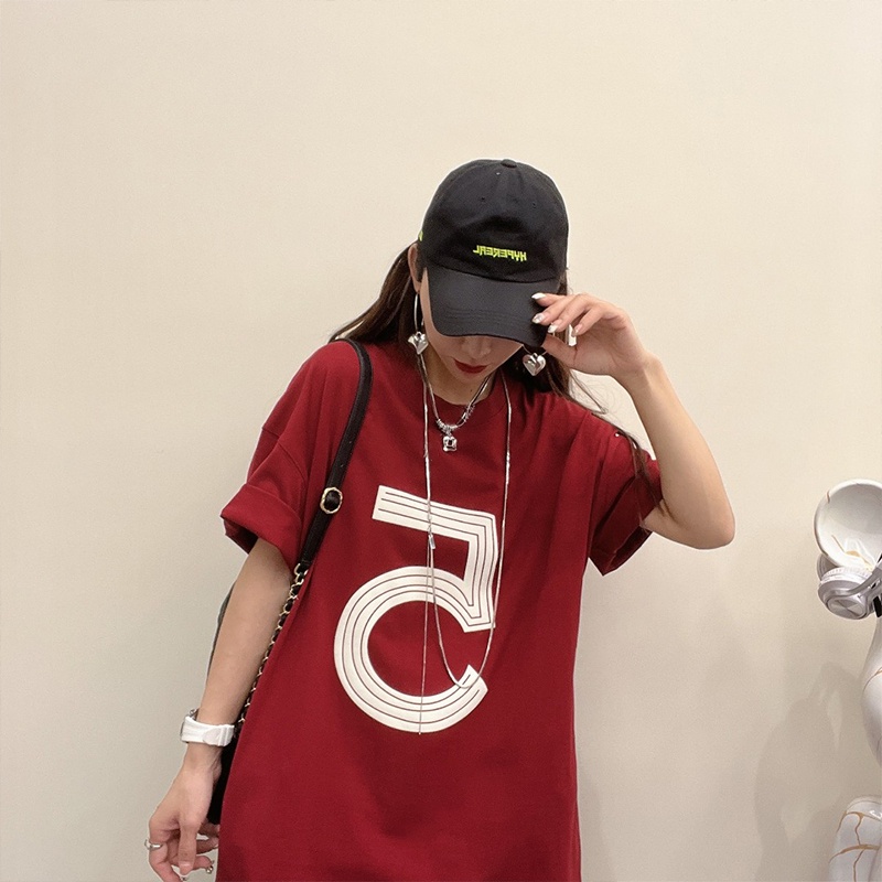 NRVP Áo Thun 100% Cotton Tay Ngắn In Họa Tiết Độc Đáo Phong Cách Hàn Quốc Cho Nữ