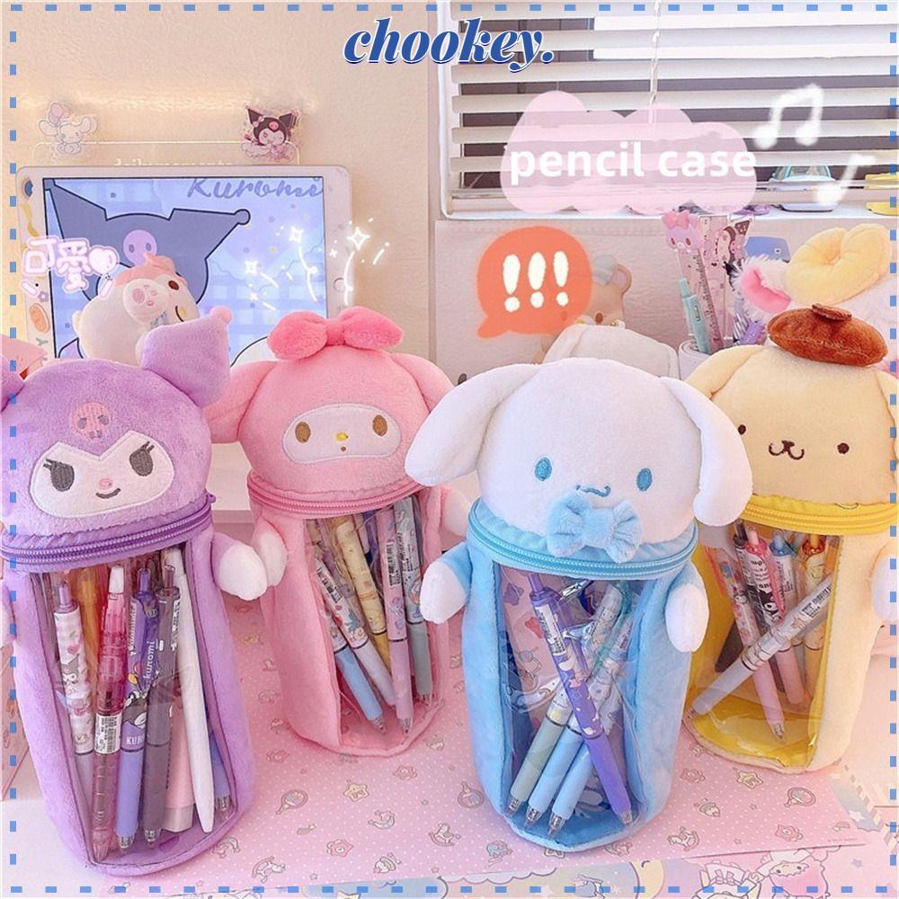 Túi Đựng Bút Hình Thú Nhồi Bông Kuromi My Melody Dễ Thương