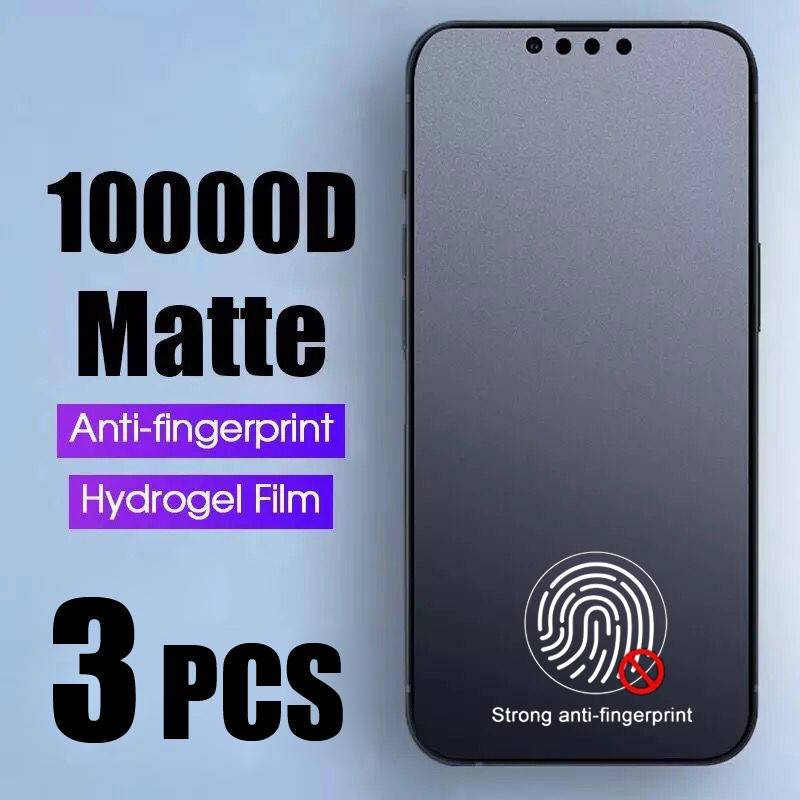 1-3 Chiếc Mờ Mềm Hydrogel Cho iPhone 15 14 13 12 11 Pro Max 13 12 Mini XR X Bảo Vệ Màn Hình Cho iPho