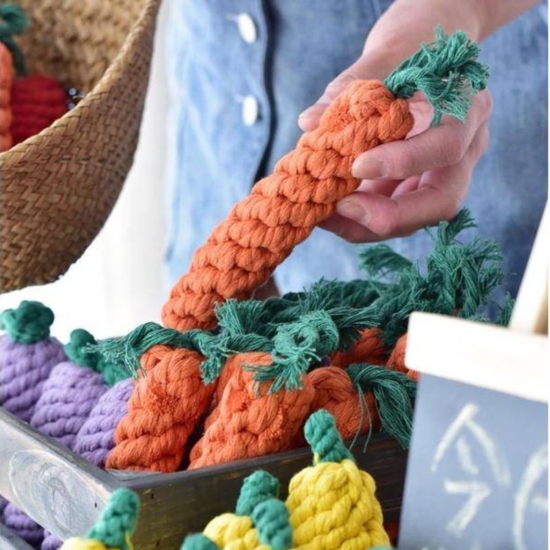 Đồ Chơi Dây Thừng Cotton Cắn Mài Răng Cho Thú Cưng