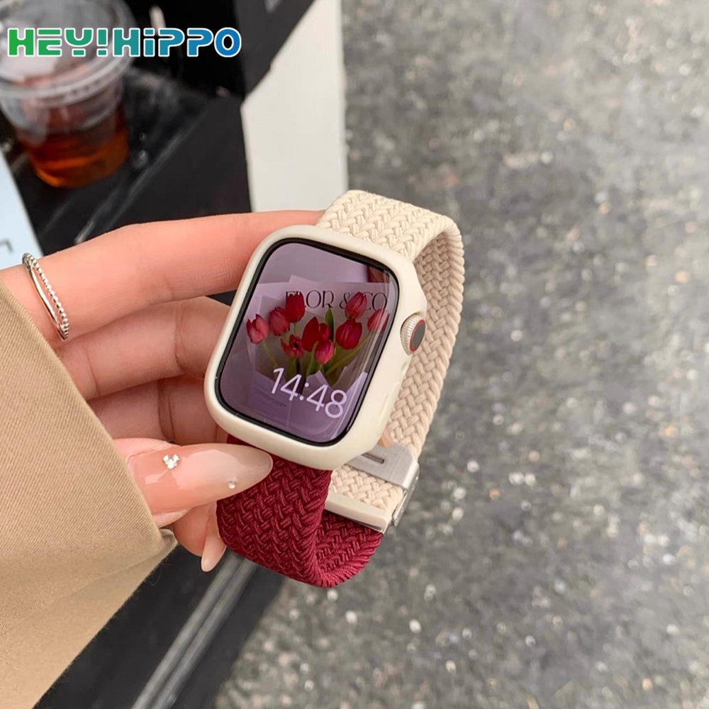 Dây Đeo nylon Mềm Điều Chỉnh Được Cho Đồng Hồ Thông Minh iwatch 45 / 44 / 42 / 41 / 40 / 38mm series 8 / 7 / 6 / 42 / 41 / 40