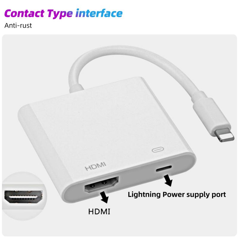 Bộ Chuyển Đổi Ankndo Lightning Sang HDMI TV 1080P HD Digital AV Cho iP / Pad Sang TV