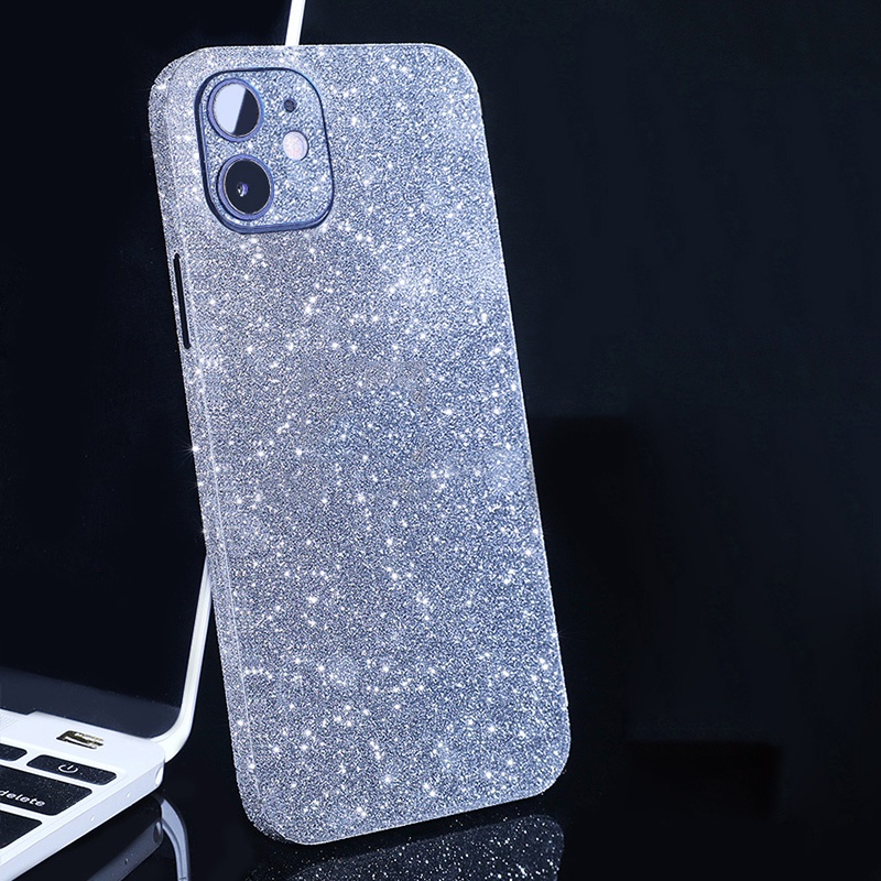 Dán MặT Sau LấP LáNh Sang TrọNg Cho iPhone 15 14 13 12 11 Pro Max 14 Plus
