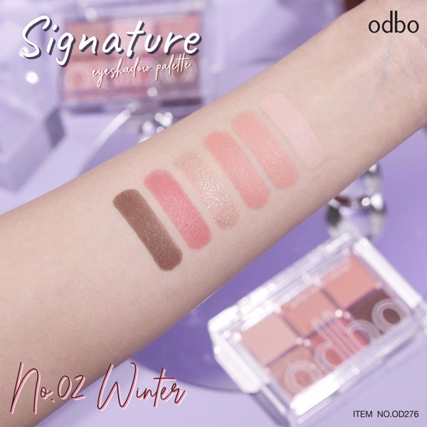 Bảng Phấn Mắt 6 Ô Odbo Signature Eyeshadow Palette OD276 - ODBO.STORE