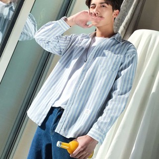 Áo sơ mi dáng dài họa tiết kẻ sọc chất lượng cao size xxl