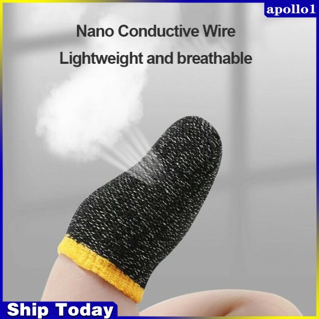 1 Cặp Băng Đeo Ngón Tay Siêu Mỏng Thoáng Khí Hỗ Trợ Chơi Game Pubg Mobile