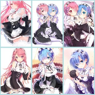 Poster anime ramrem 1-5 tấm khổ a4