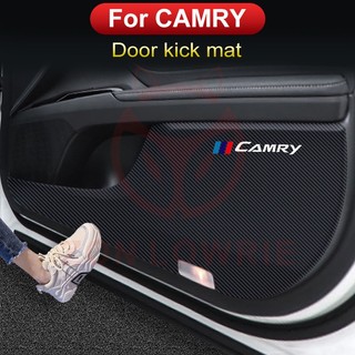 Thích hợp cho xe toyota camry cửa chống dính miếng lót đồng phi công miếng dán bảo vệ sợi carbon nội thất miếng dán chống trầy xước fil
