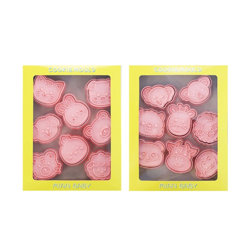 Bộ 16 Khuôn Nhựa Làm Bánh Quy Hình Động Vật Đáng Yêu