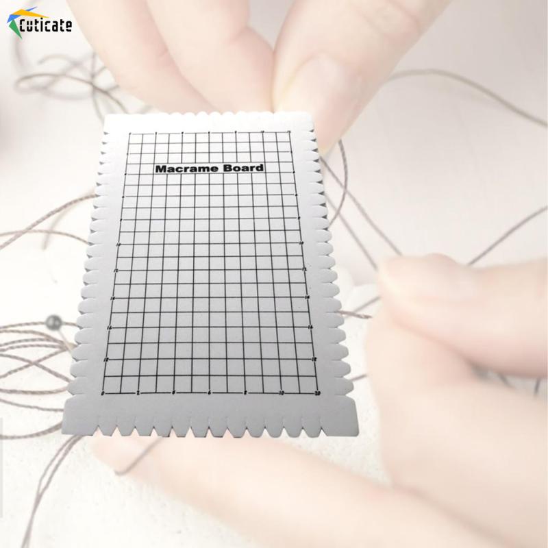 Bảng macrame gỗ Cuticate 6.29x9.64x0.78in thắt dây trang trí thủ công DIY