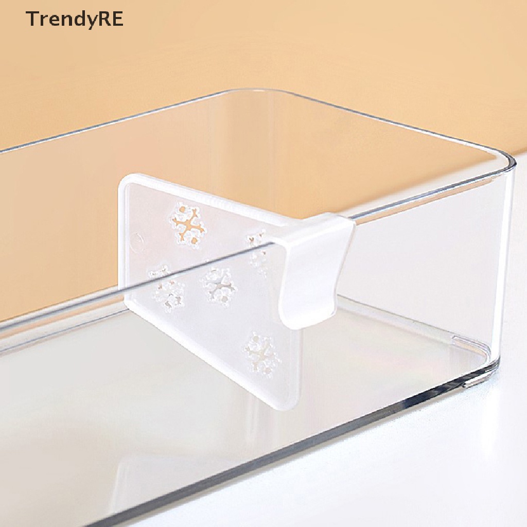 Set 4 Tấm Nhựa Trong Suốt Chia Ngăn Tủ Lạnh Tiện Lợi