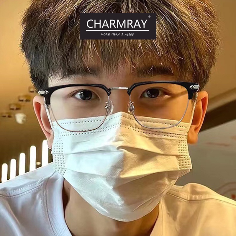 Mắt kính CHARMRAY TR90 chống bức xạ ánh sáng xanh bảo vệ mắt cho nam