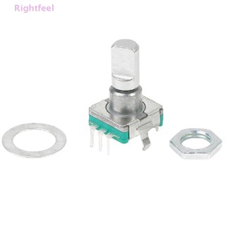 Rightfeel 1PC EC11 Bộ mã hóa quay mỏng với 30 định vị 15 xung 15mm Nửa trục Mới