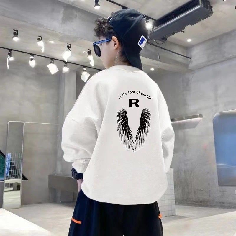 Áo Sweater Cổ Tròn Thời Trang Mùa Xuân 2023 Dành Cho Bé Trai