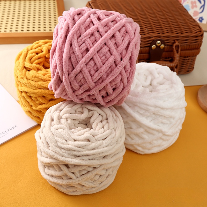 Len nhung đũa, len bông sữa cuộn 100gram