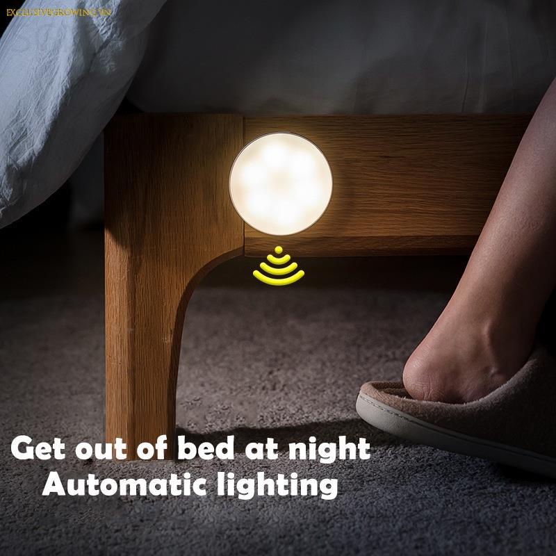 Đèn LED Cảm Ứng Cơ Thể Người Sạc Pin Qua Cổng USB Tiện Dụng Và Bền