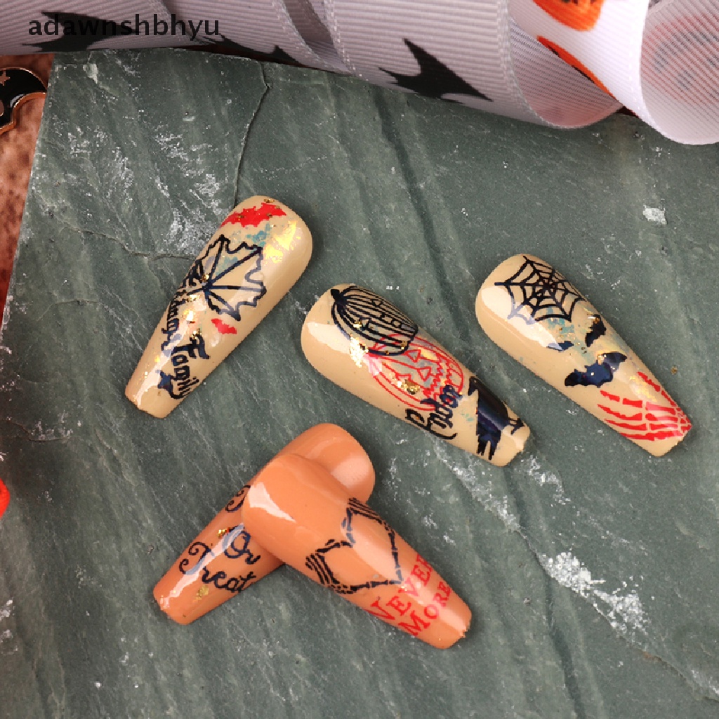 Miếng Dán Trang Trí Móng Tay Họa Tiết Halloween 3D Độc Đáo