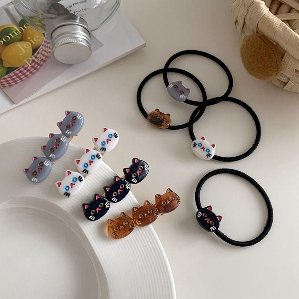 Kẹp Tóc Hình Mèo Phong Cách Hàn Quốc Cổ Điển VANES1