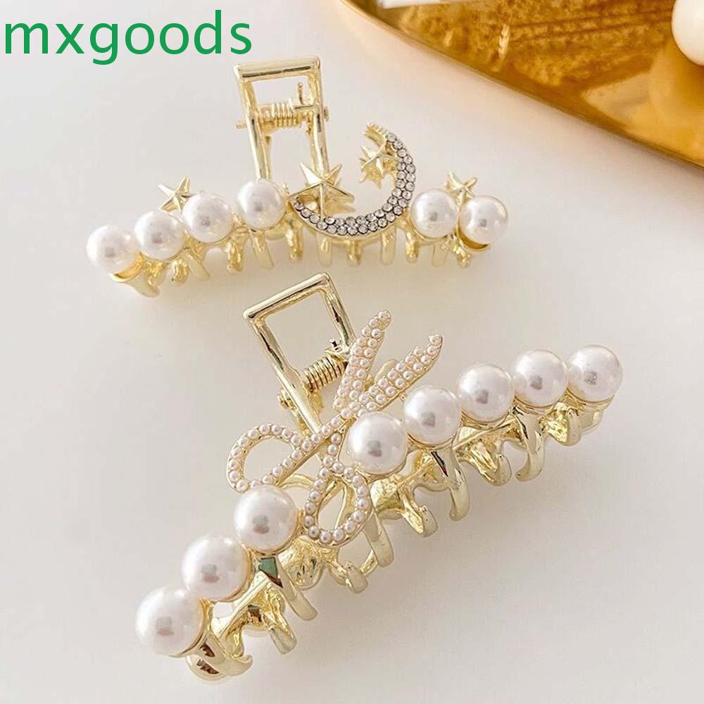 Kẹp Tóc Hình Mặt Trăng Đính Ngọc Trai Giả Thời Trang Cho Nữ