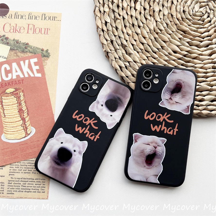 Ốp Điện Thoại Silicon Mềm Hình Mèo Kitty Cho iPhone 14 13 12 11 Pro Max X XR Xs Max 6 7 8 Plus