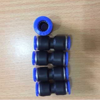 Nối nhanh thẳng khí nén phun sương pu, đầu nối dây hơi khí nén, cút cắm nhanh khí nén, cút nối dây hơi pu