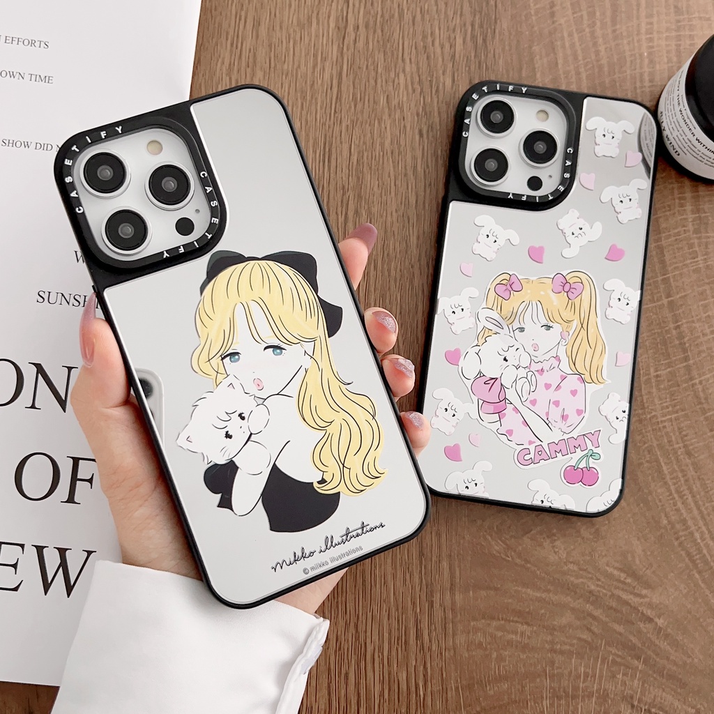 Ốp Điện Thoại tpu Mềm Tráng Gương Chống Sốc In Hình Mèo Cho iPhone 14 13 12 11 PRO MAX XR XS 7 8 Plus