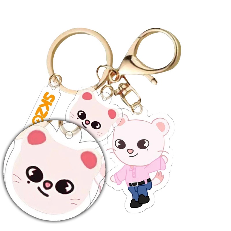 1 Móc Khóa Acrylic Chất Lượng Cao In Hình Nhóm Nhạc Stray Kids