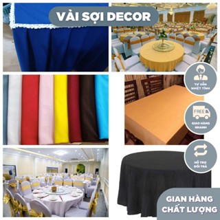 KHĂN TRẢI BÀN vải các màu, bàn học, trải bàn họp, khăn bàn hội nghị, trải bàn ăn, bàn tiệc (1m -> 1,8m)