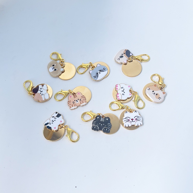 Thẻ Tên Đeo Cổ Mini 2cm Bằng Thép Không Gỉ Dành Cho Mèo