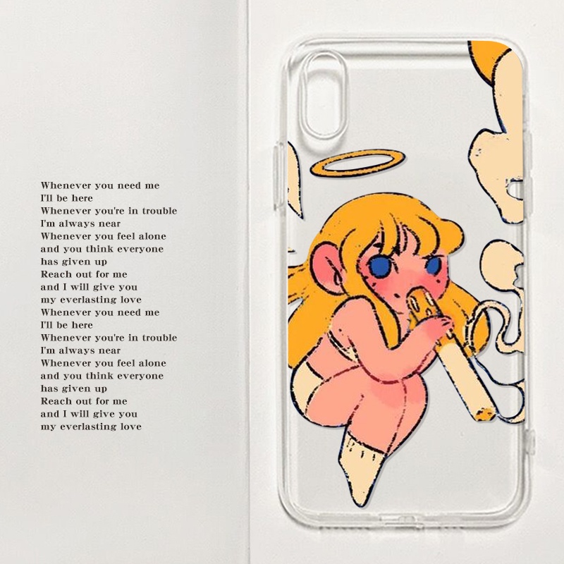 Ốp Điện Thoại Dễ Thương Cho iPhone13 mini 12 mini 14pro max X 14 xr 11 se 8 xsm 13 6 14pro max pro 12 14plus 7 plus se