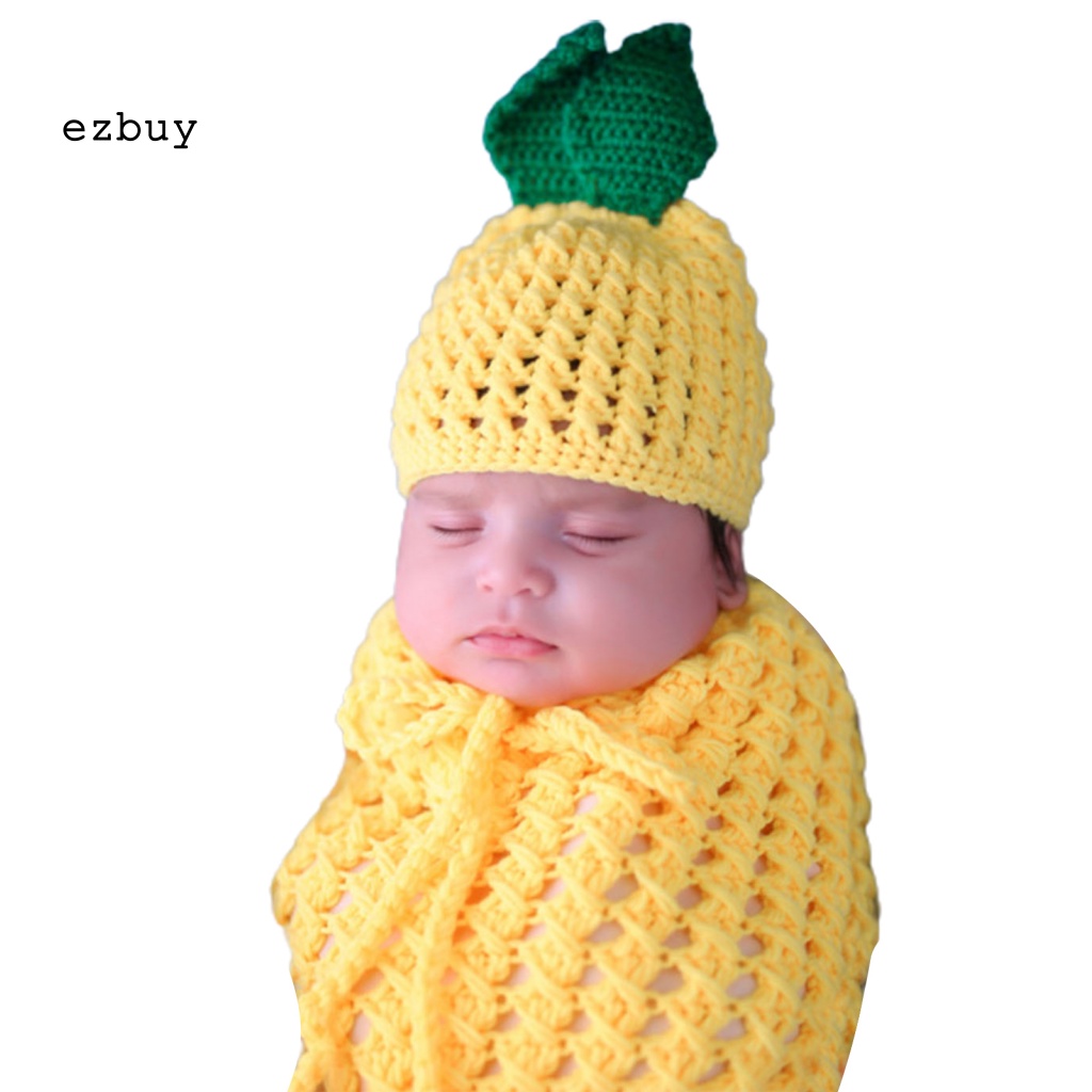 1 Bộ Đồ Ngủ Bằng Len Chống Rách Dễ Thương Dùng Làm Đạo Cụ Chụp Ảnh Cho Bé Sơ Sinh