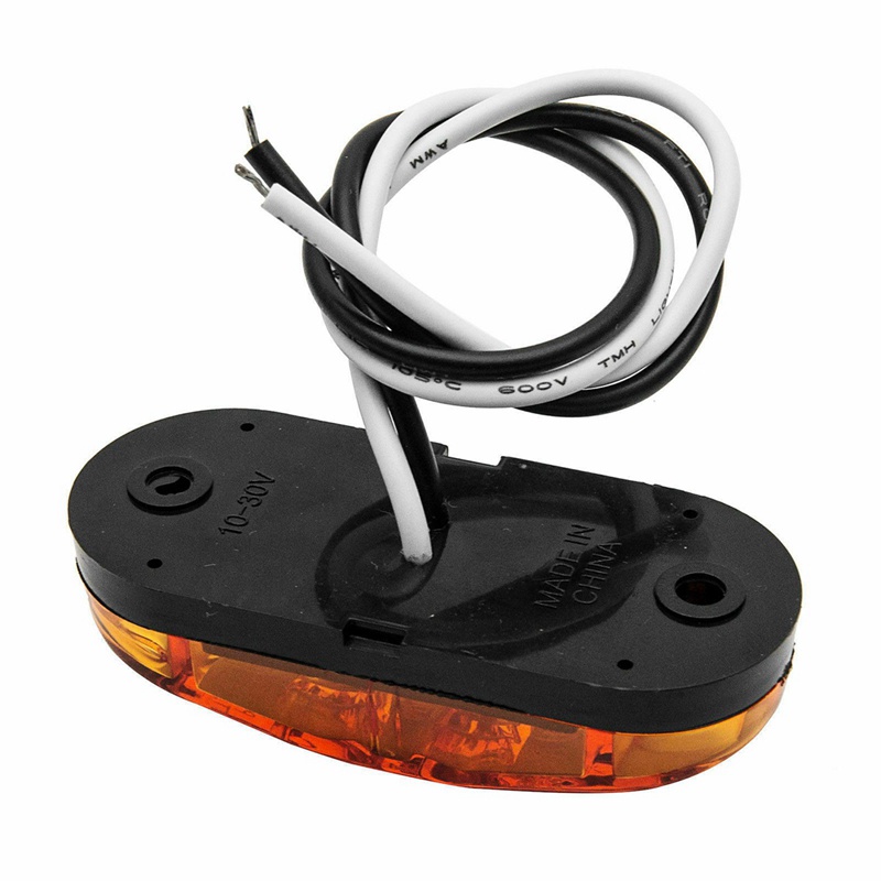 Set 20 Đèn LED 2.5Inch 2 Diode Ánh Sáng Vàng / Đỏ Chuyên Dụng Dành Cho Ô Tô / Xe Tải