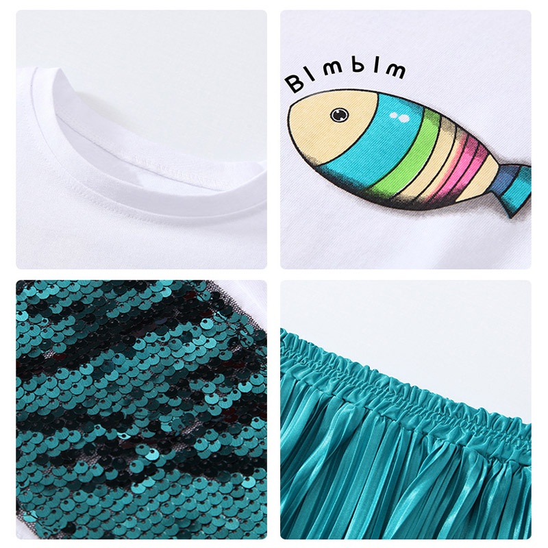 Bololo Bộ Quần Áo Thời Trang Hè Năng Động Cho Bé Gái