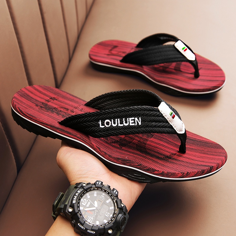 Thời trang dép tông dép kiểu đep nam dép tổ tông nam không thấm nước dép dày dép đi biển dép đúc quai ngang dép nam sandal