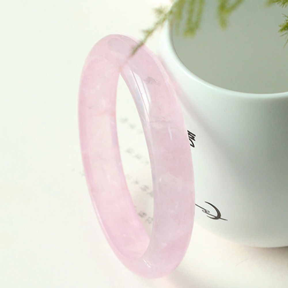 Vòng tay bản pha lê hồng nhạt thời trang thanh lịch dành cho nữ