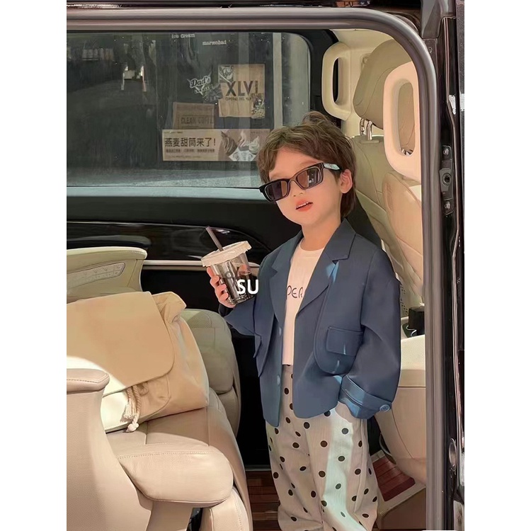 Áo Vest Phong Cách Phương Tây Thời Trang Xuân Thu Mới 2023 Dành Cho Bé Trai Gái