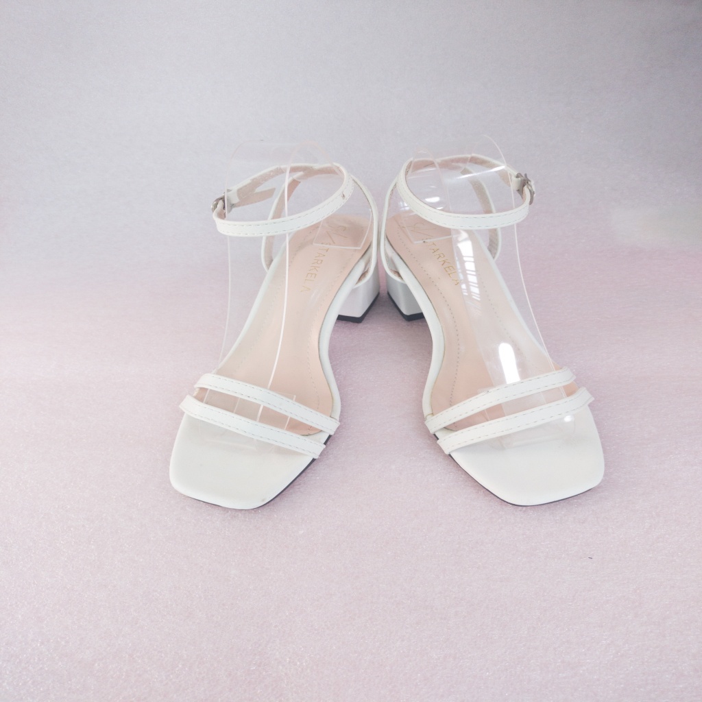 Giày cao gót quai mảnh 2 dây đế trụ 5p  sang chảnh sandal cao gót xinh hot trend N49