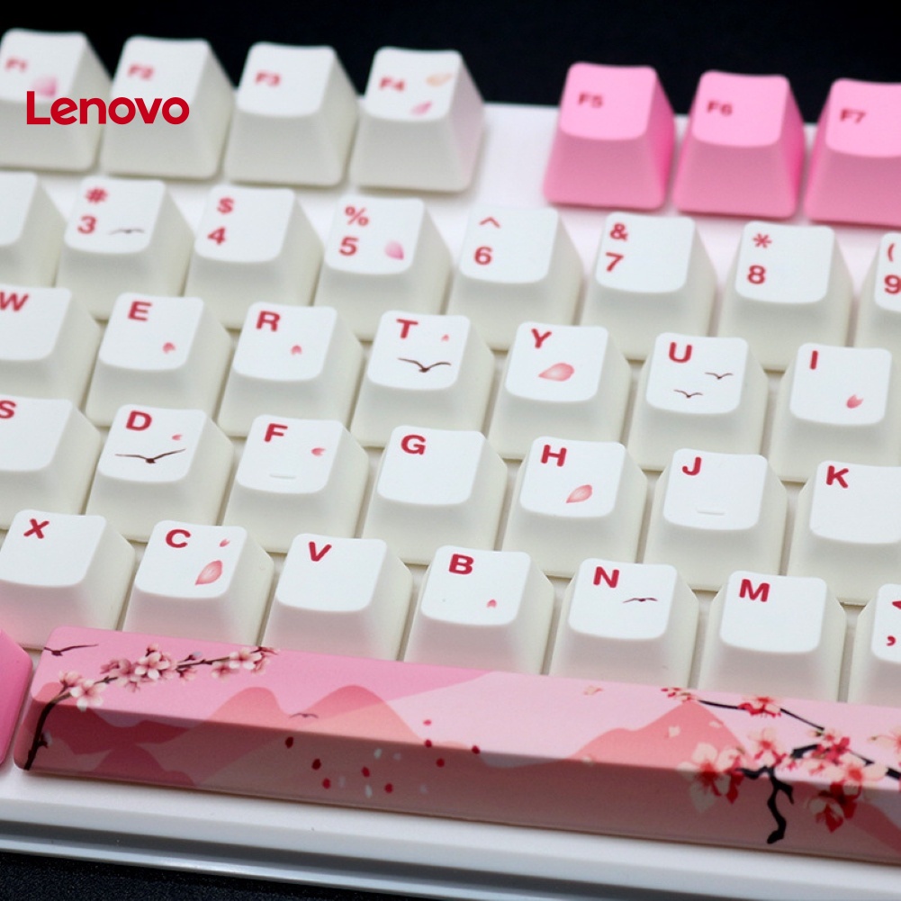 Bộ 104 Phím Thay Thế Họa Tiết Hoa Hướng Dương Hồng Xinh Xắn