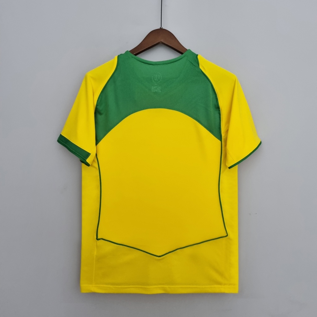 Áo Bóng Đá Đội Tuyển Brazil 2004 Phong Cách Retro