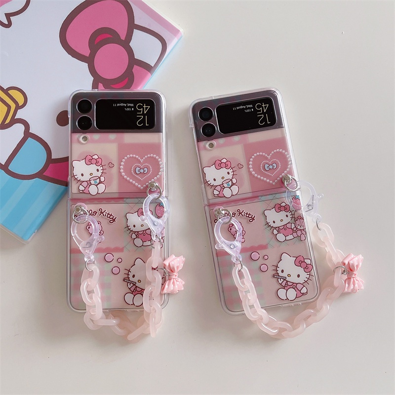 Ốp Điện Thoại Chống Sốc Hình Hello Kitty Dễ Thương Cho Samsung Galaxy Z Flip 4 Z Flip 3 5G Z Flip 4 Zflip3 Samsung Z Flip4 Z Flip 3