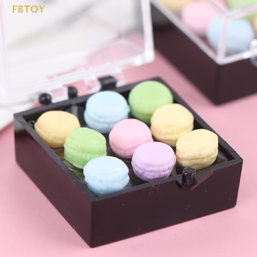 1 Bộ Mô Hình Bánh Macaroon Tỉ Lệ 1: 12 Trang Trí Nhà Búp Bê