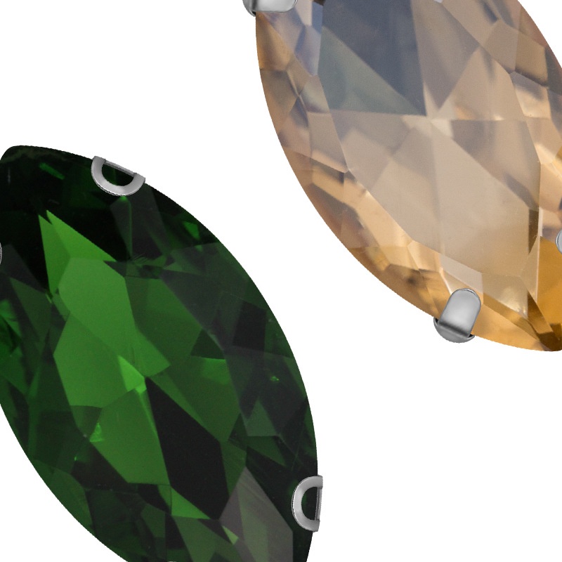 Đá Pha Lê Hình Móng Ngựa 4 * 8mm 5 * 10mm Trang Trí Quần Áo