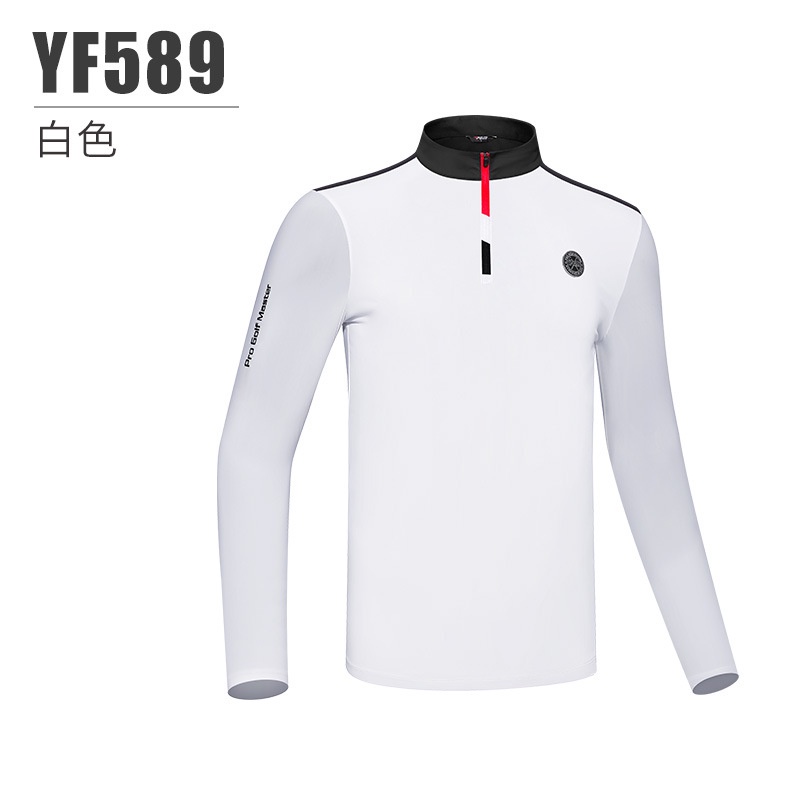 Áo Thun Thể Thao Dài Tay Chống Nắng PGM Có Khóa Kéo Thời Trang Xuân Hè Mới Cho Nam