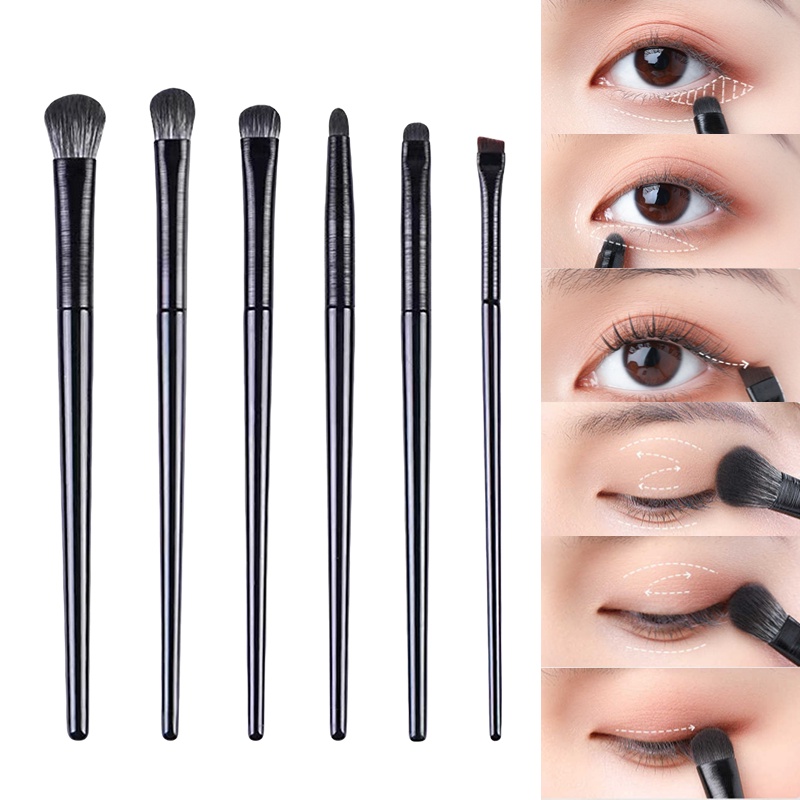 Set 5 / 6 Cọ Trang Điểm Mắt Lông Siêu Mềm Tiện Dụng