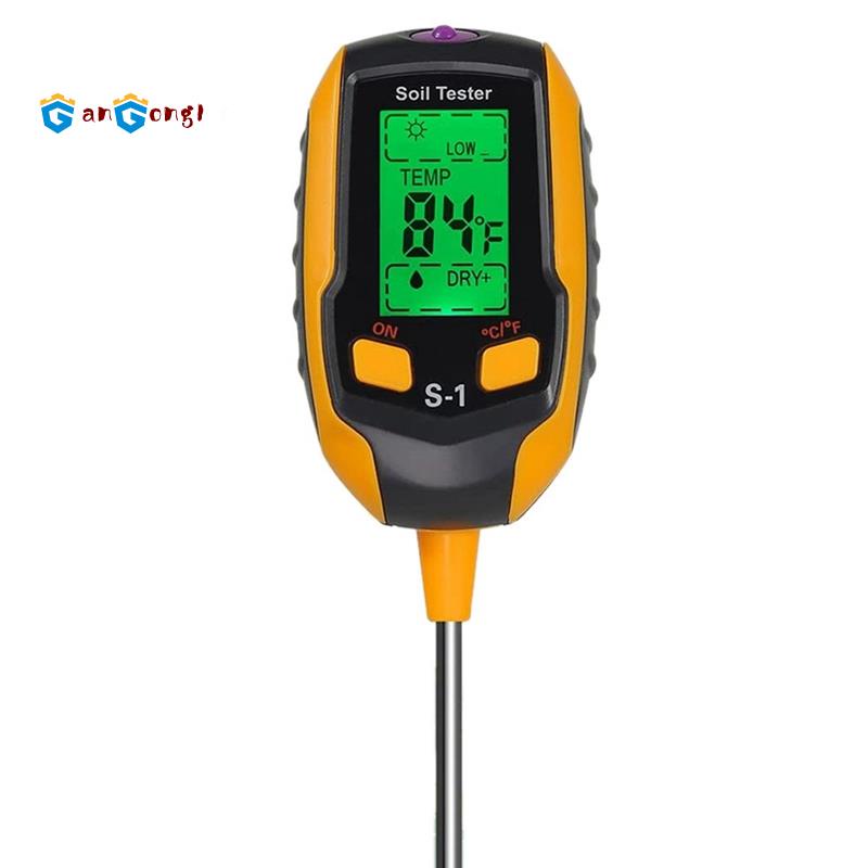 Máy Đo Độ PH / Nhiệt Độ / Độ Ẩm Đất 4 Trong 1 Tiện Dụng
