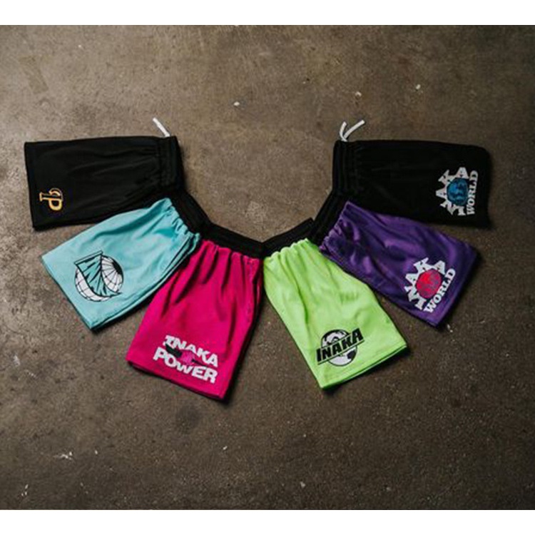 Quần Short Thể Thao Phối Lưới Thoáng Khí Phong Cách Thời Trang Đường Phố Mỹ